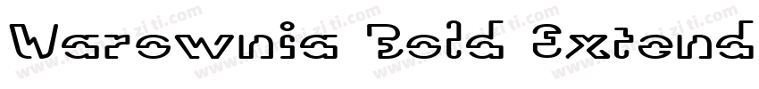 Warownia Bold Extend字体转换